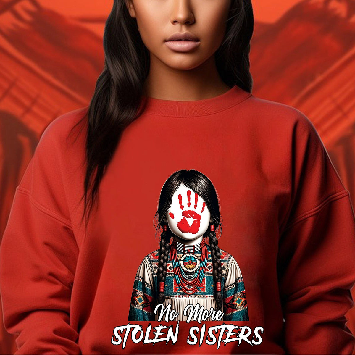 MMIW No More Stolen Sisters Red Hand Unisex T-Shirt/Hoodie/Sweatshirt