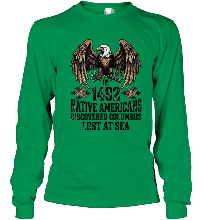 IN 1492 NATIVE AMERICANS DISCOVERED COLUMBUS LOST AT SEA