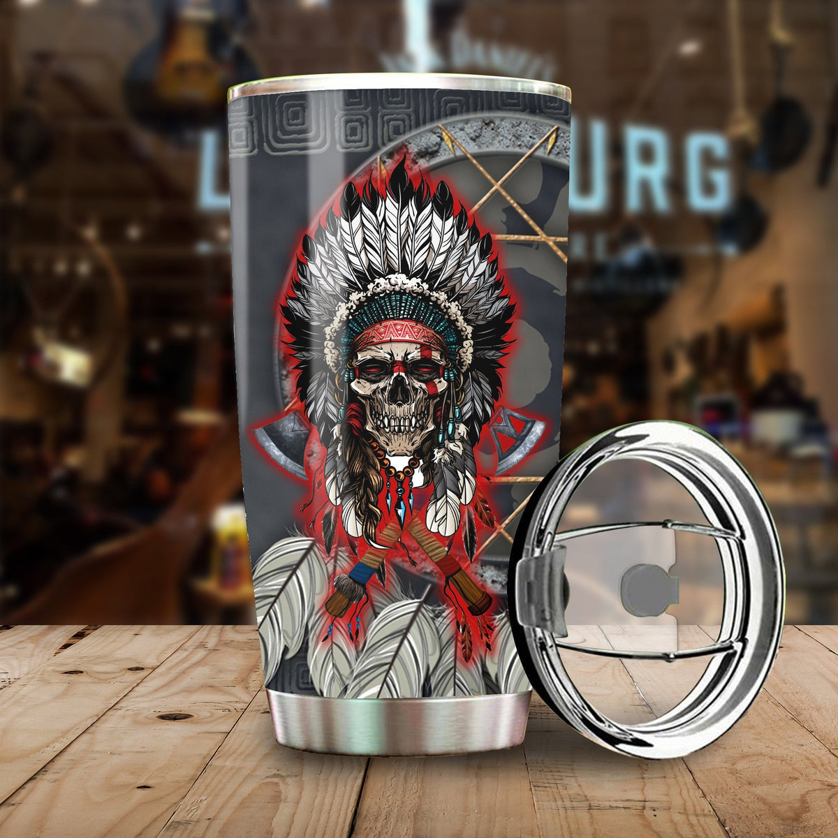 Black Skull Tumbler NBD