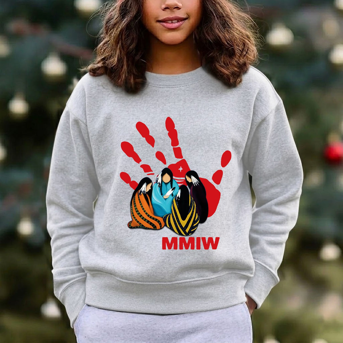 MMIW Indigenous Women Together With Red Hand Unisex T-Shirt/Hoodie/Sweatshirt