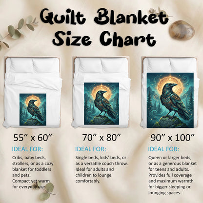 Raven’s Echo of Eternity Personalized Premium Blanket