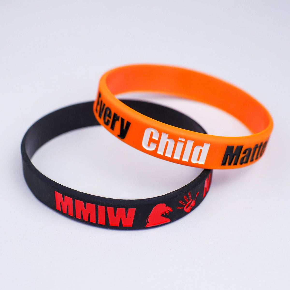 SALE OFF 50% - MMIW No More Stolen Sisters Silicone Wristband - Debossed Color V001