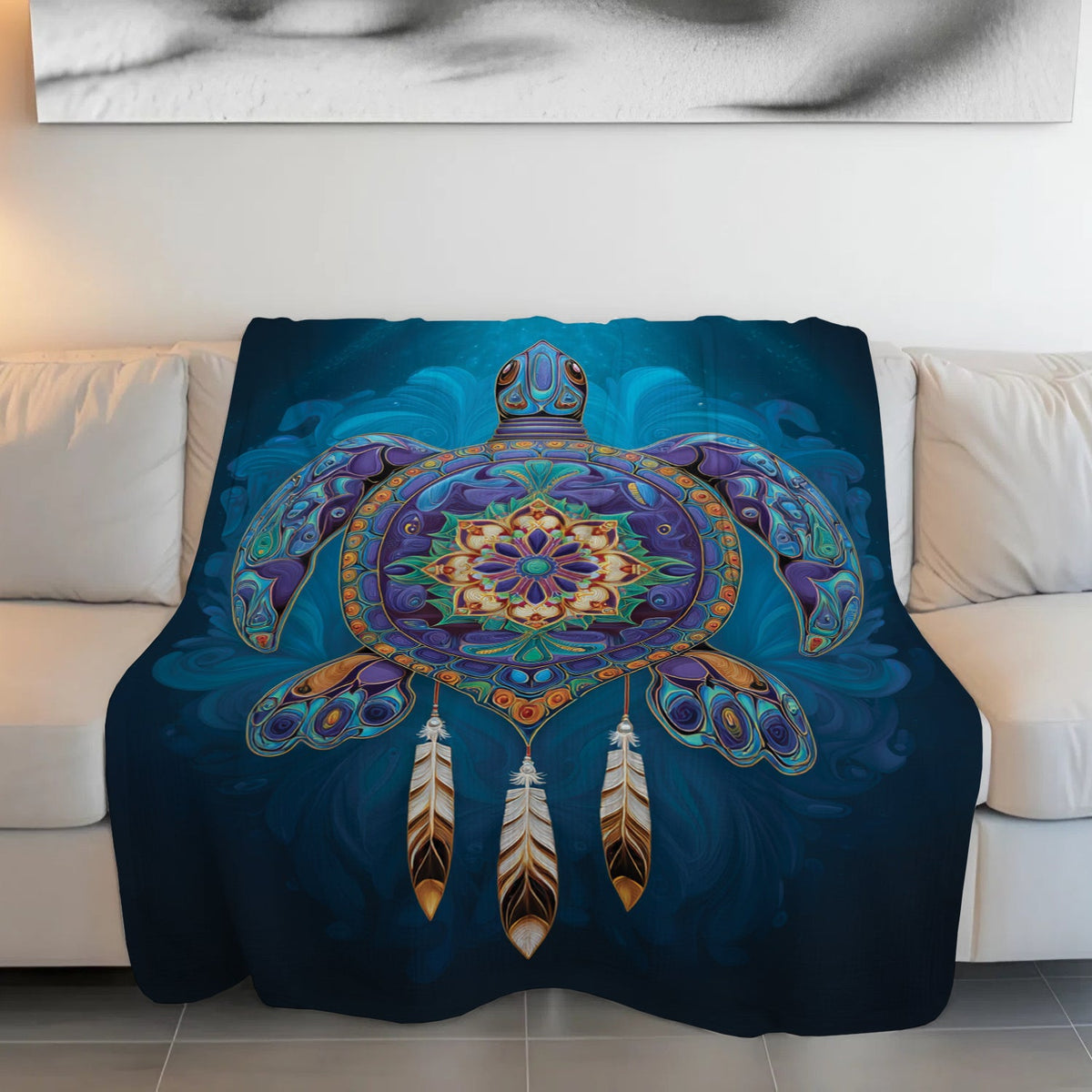 Celestial Turtle Spirit Personalized Premium Blanket