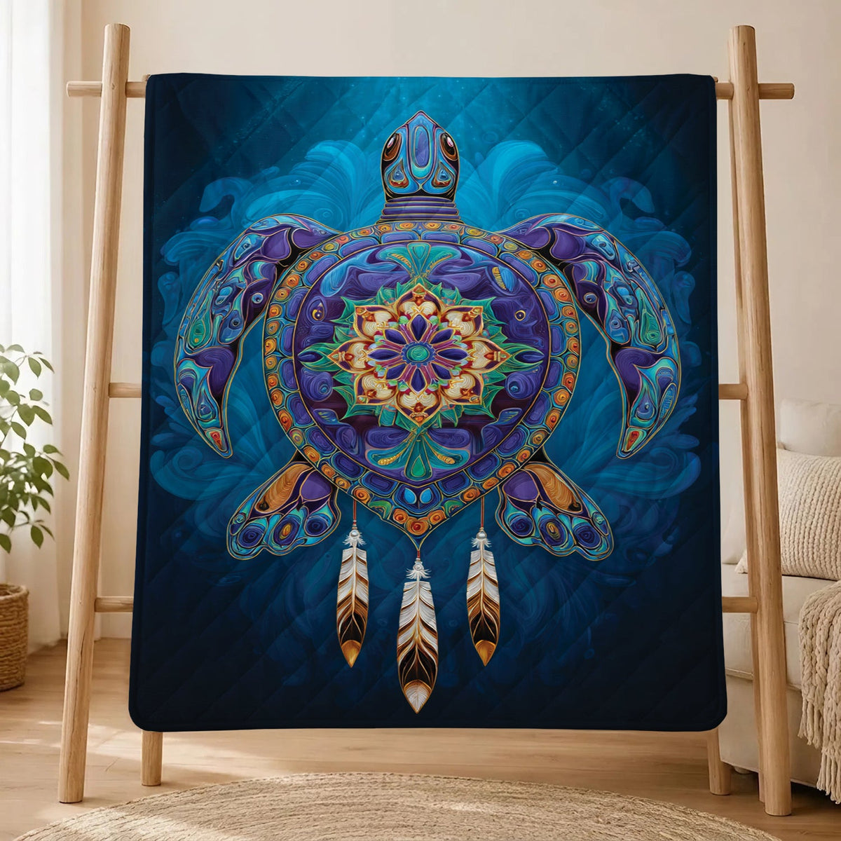 Celestial Turtle Spirit Personalized Premium Blanket