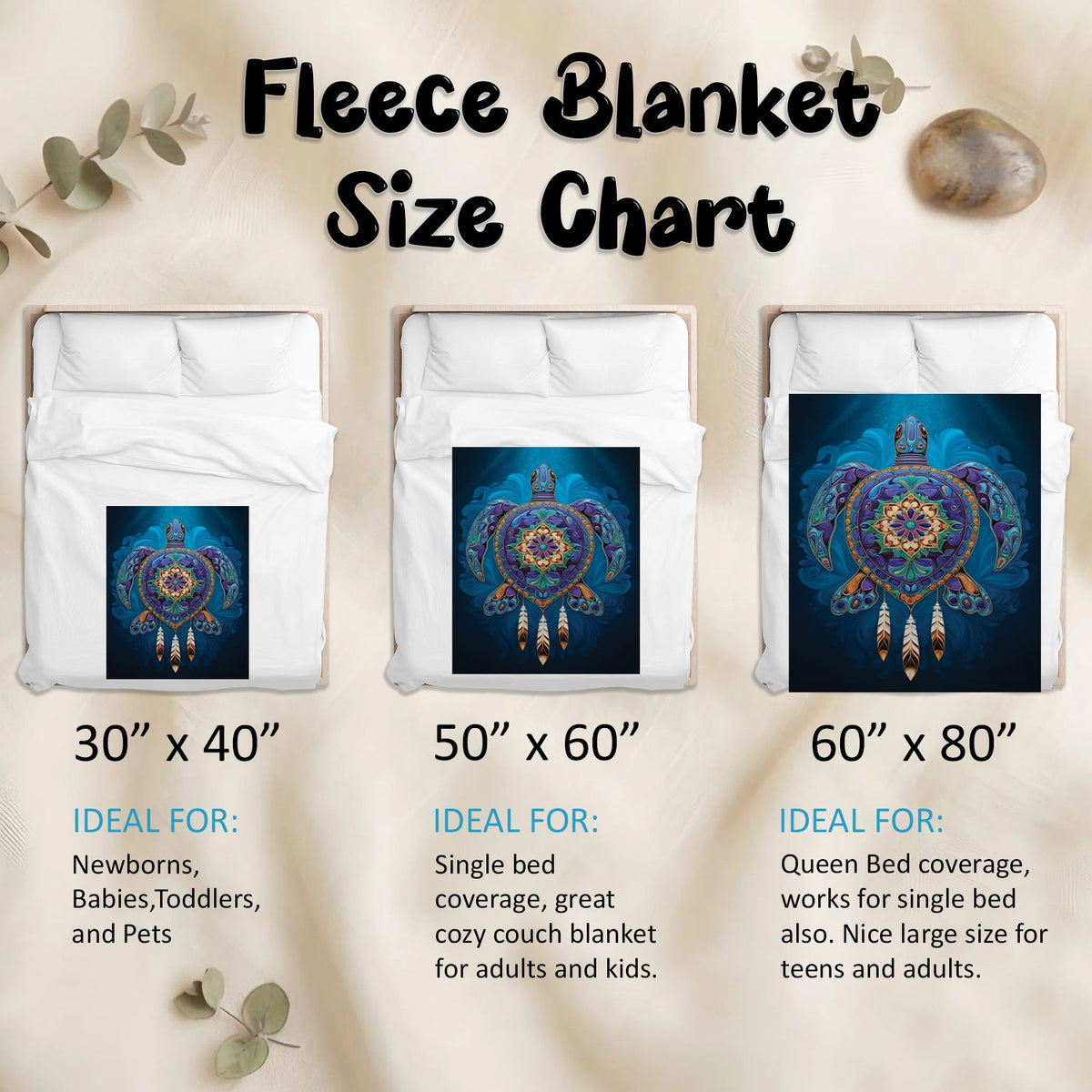 Celestial Turtle Spirit Personalized Premium Blanket