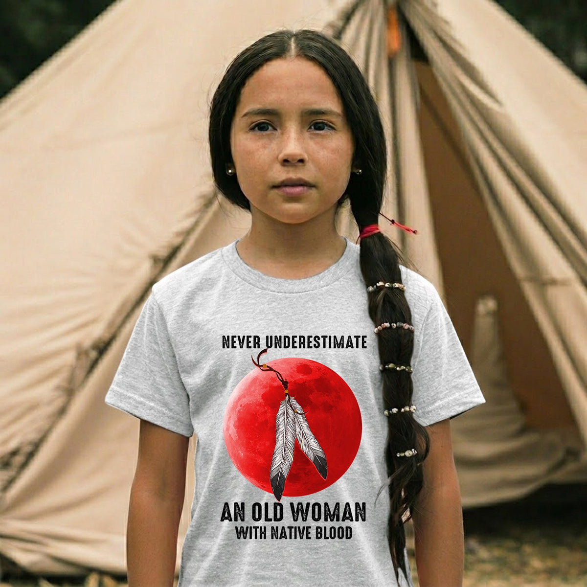 MMIW Never Underestimate An Old Woman With Native Blood Unisex T-Shirt/Hoodie/Sweatshirt