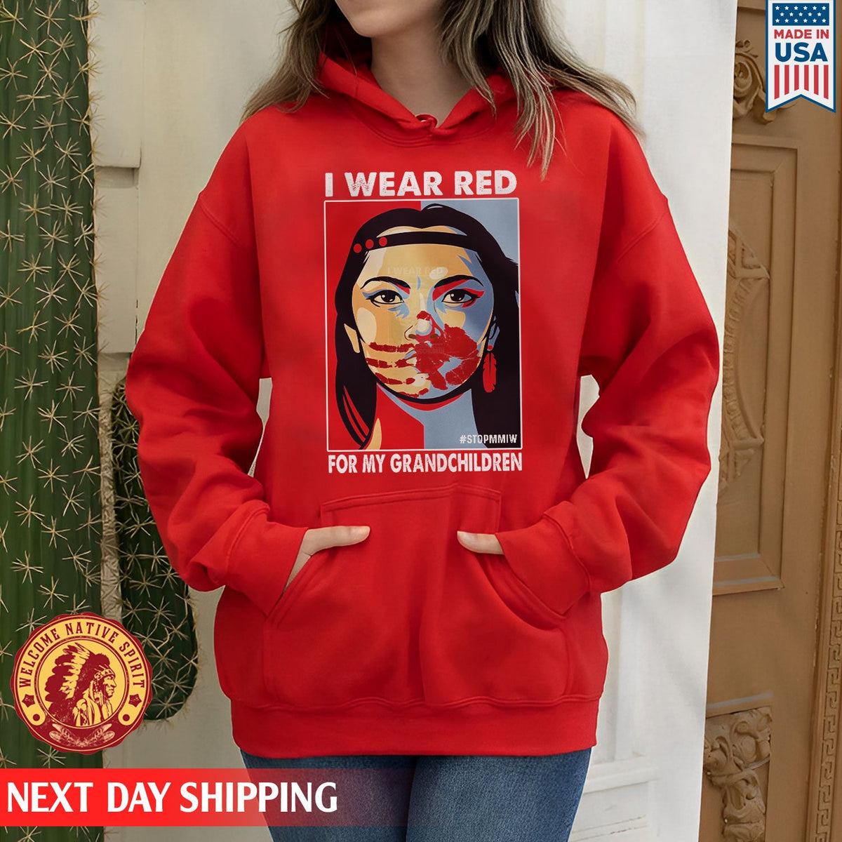 I Wear Red For My Grandchildren MMIW Shirts
