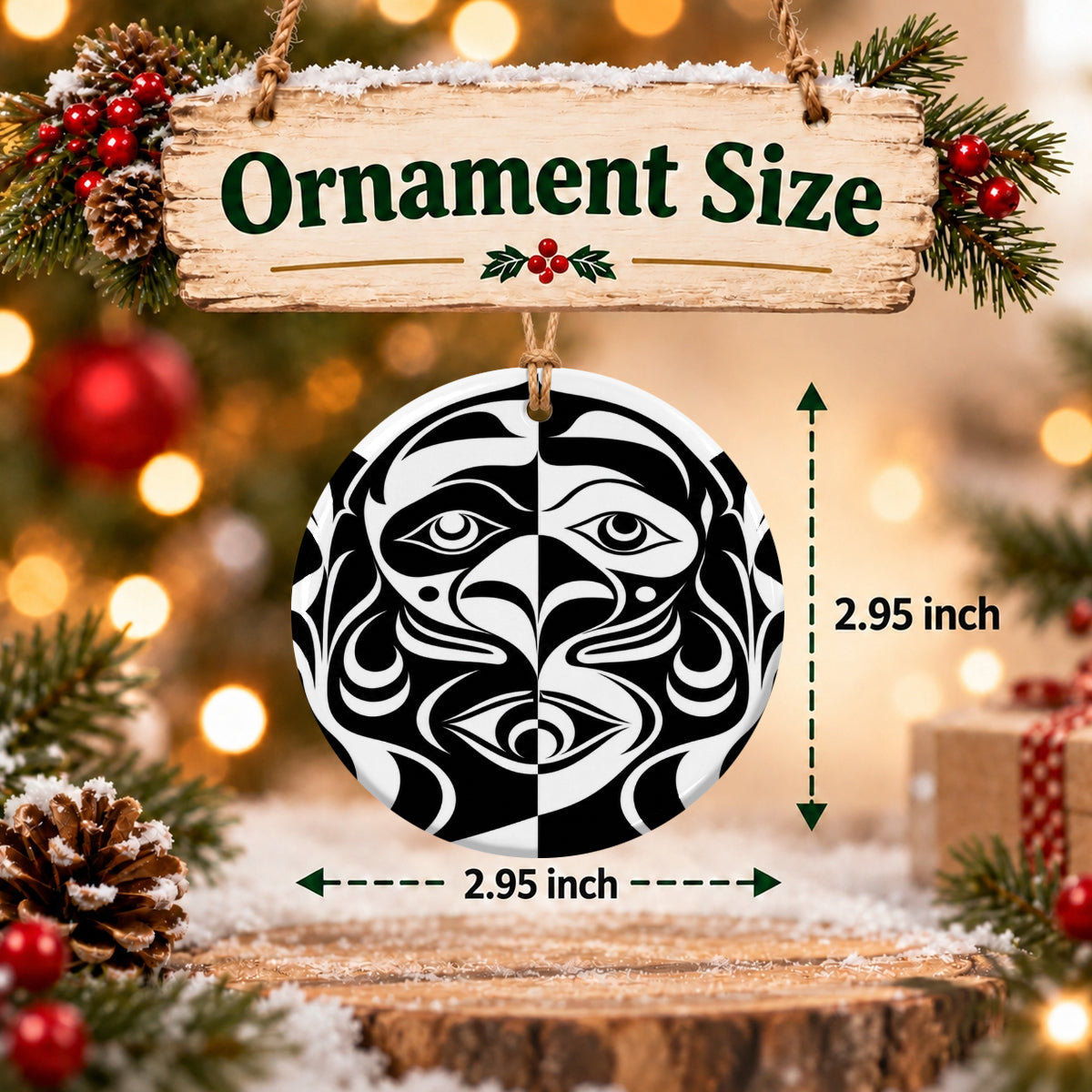 Ancient Totem Vision Ceramic Ornament