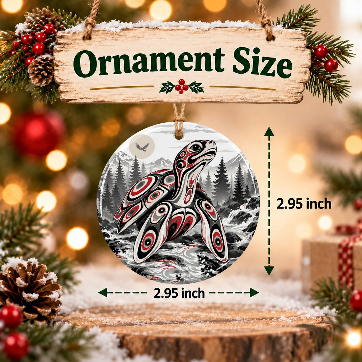 Native Guardian Spirit Ceramic Ornament