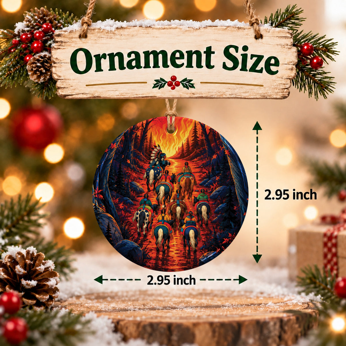 Warrior Journey Ceramic Ornament