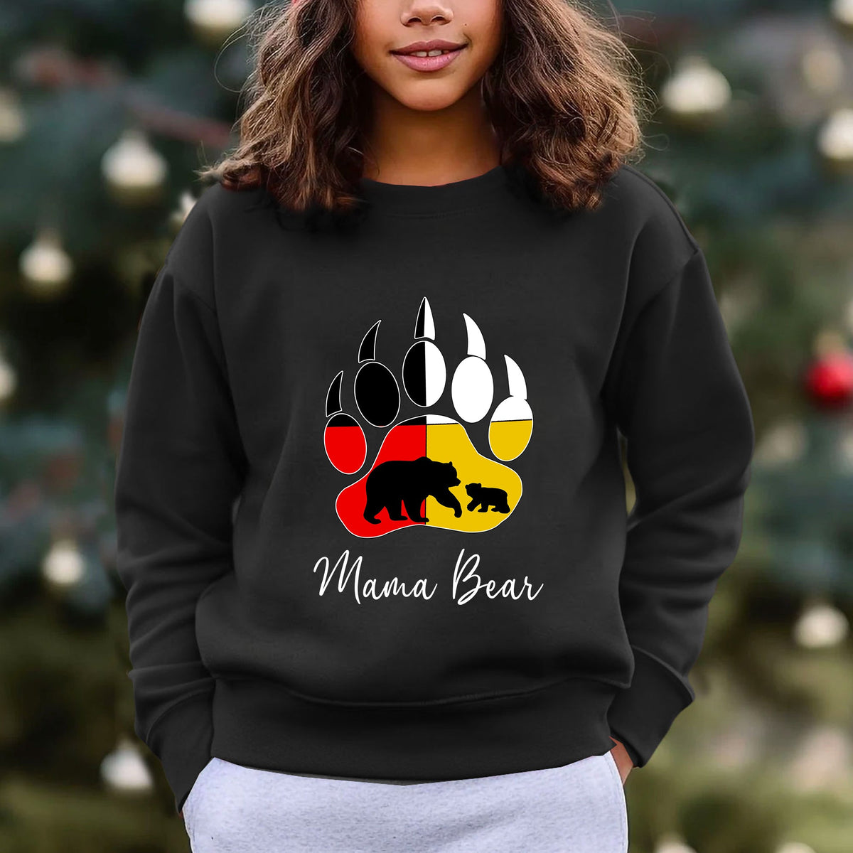 Native American Mama Bear Foot Colors Shirt
