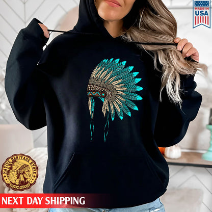 MMIW Awareness - Indigenous Blue Leather Hat Shirt 221
