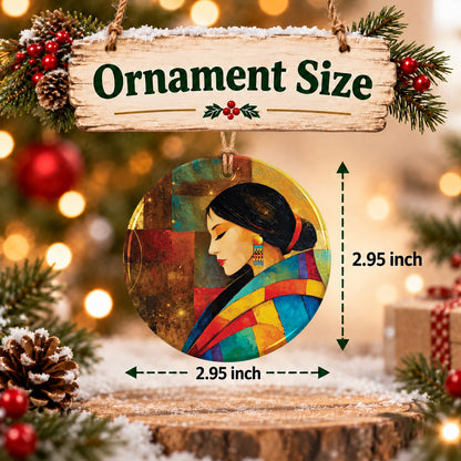 Heritage Woman Spirit Ceramic Ornament