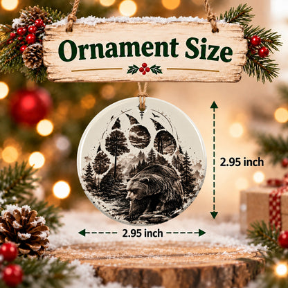 Guardian of the Wild Mountains Ceramic Ornament