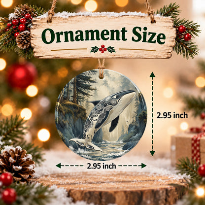 Orca Ocean Majesty Ceramic Ornament