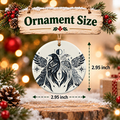 Noir Raven Edition Ceramic Ornament