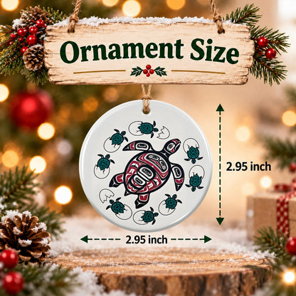 Ocean Turtle Heritage Ceramic Ornament