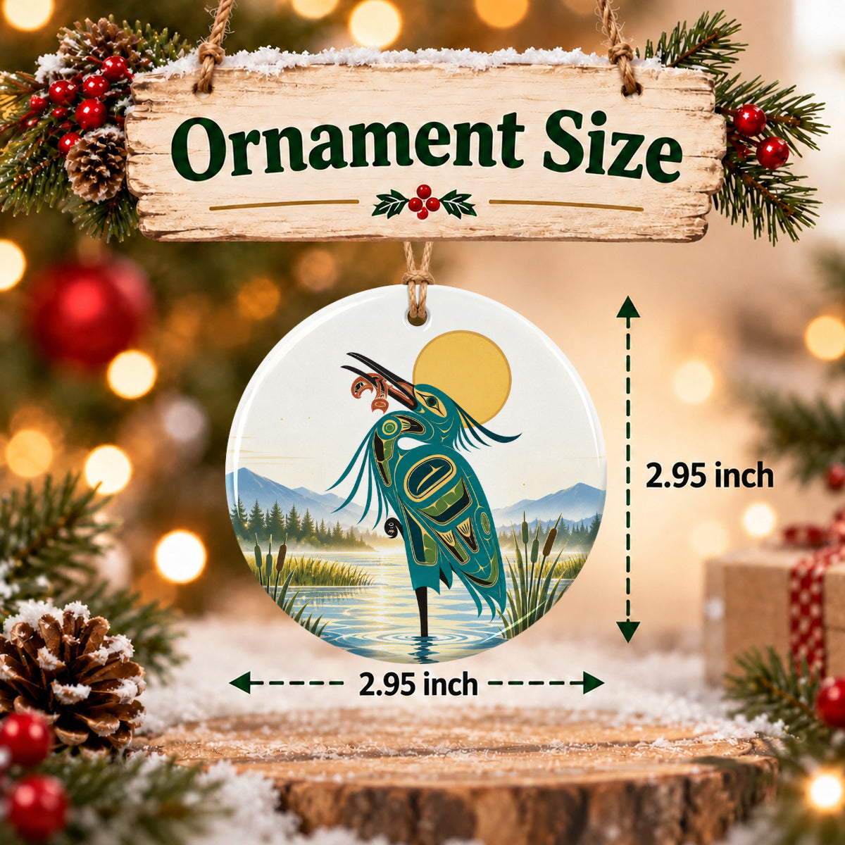 Spirit of the Wetlands Ceramic Ornament