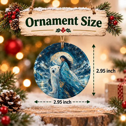 Arctic Woman Grace Ceramic Ornament