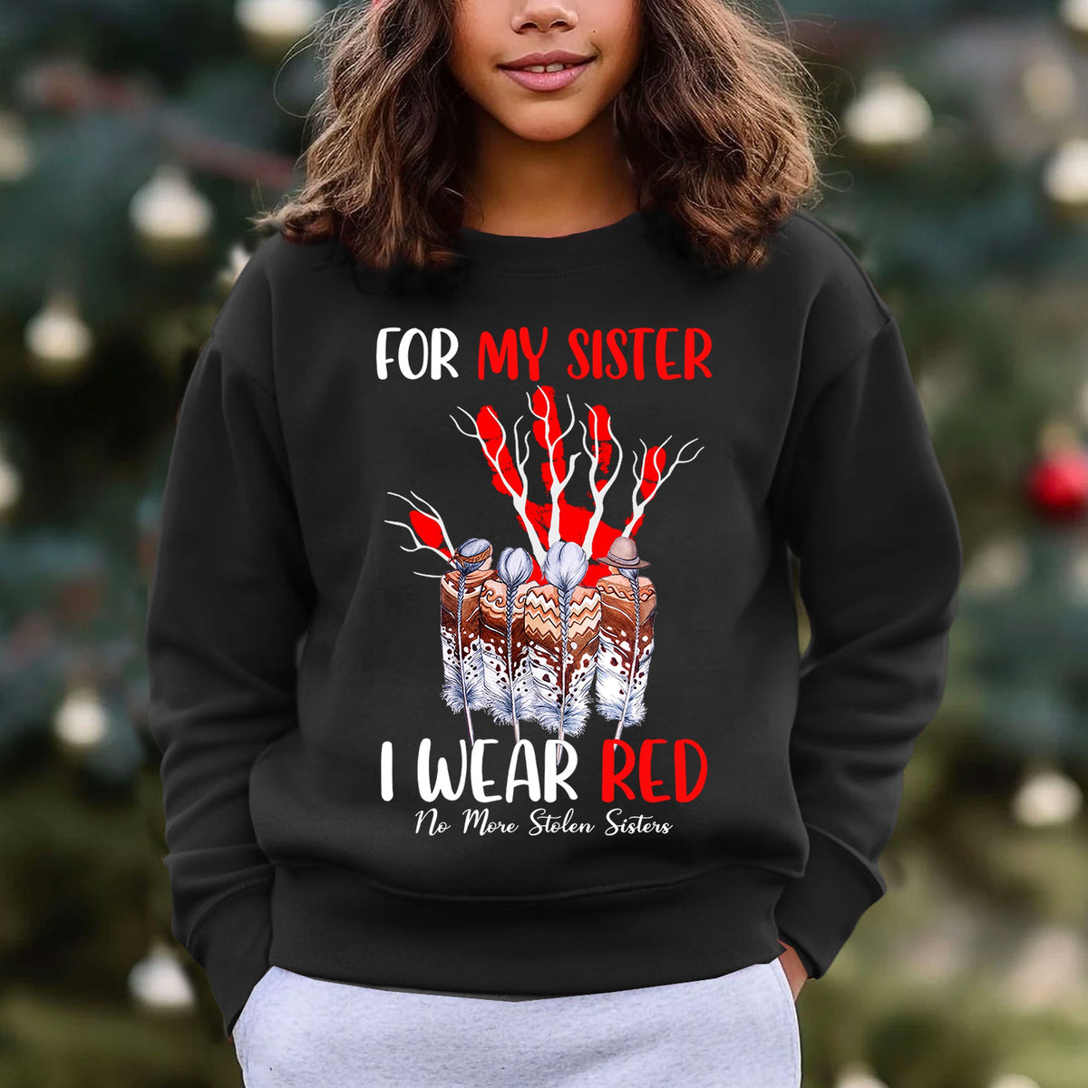 For My Sisters I Wear Red, No More Stolen Sisters MMIW Unisex T-Shirt/Hoodie/Sweatshirt