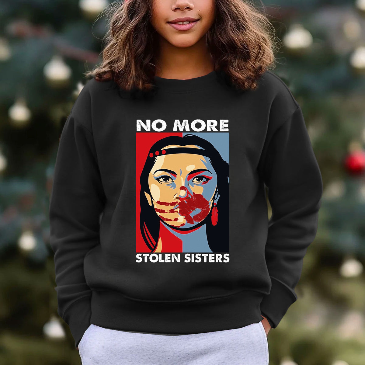 I Wear Red For My Sister Heart, No More Stolen Sisters MMIW Shirts