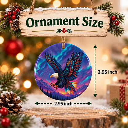 Cosmic Eagle Legacy Ceramic Ornament