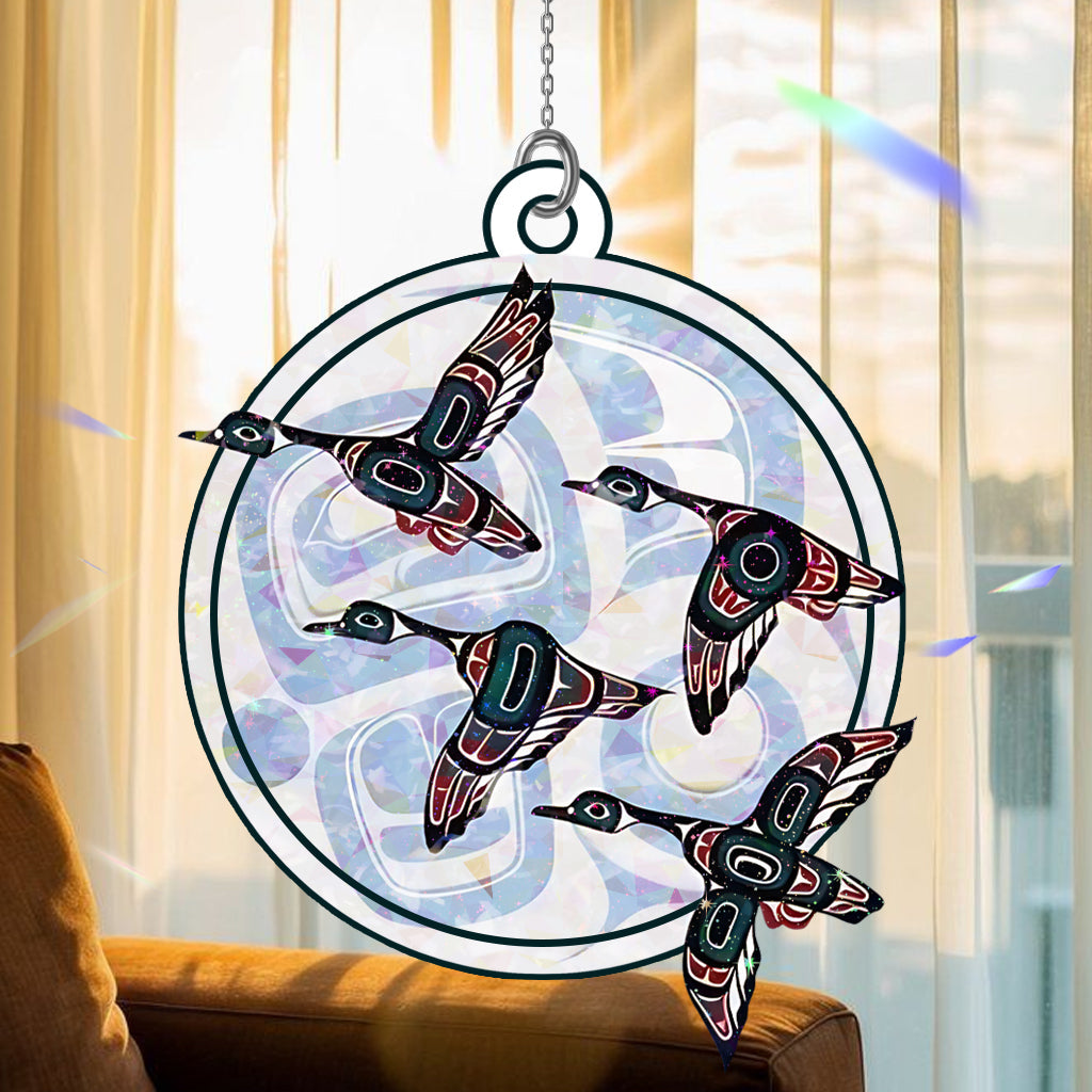 Snow Goose Hologram Ornament