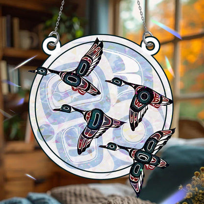 Snow Goose Hologram Ornament
