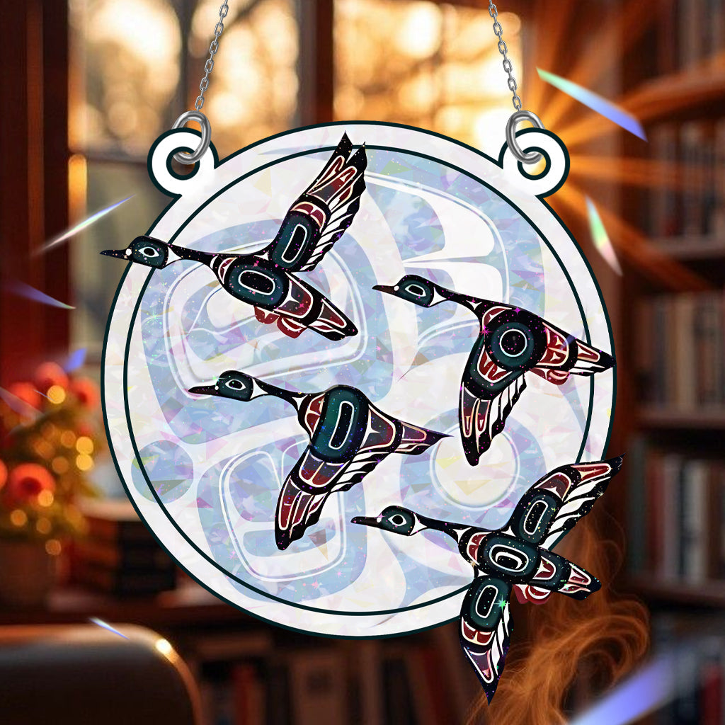 Snow Goose Hologram Ornament