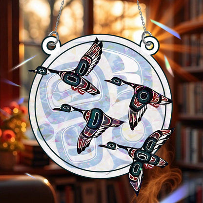 Snow Goose Hologram Ornament