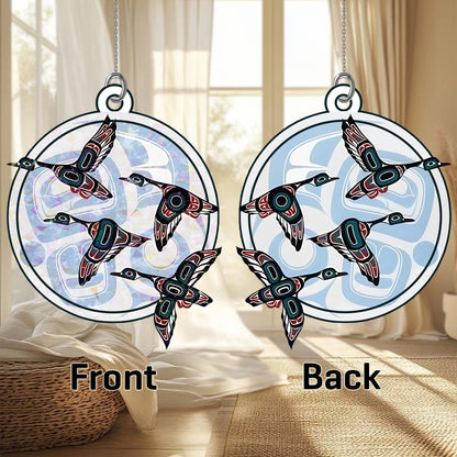 Snow Goose Hologram Ornament