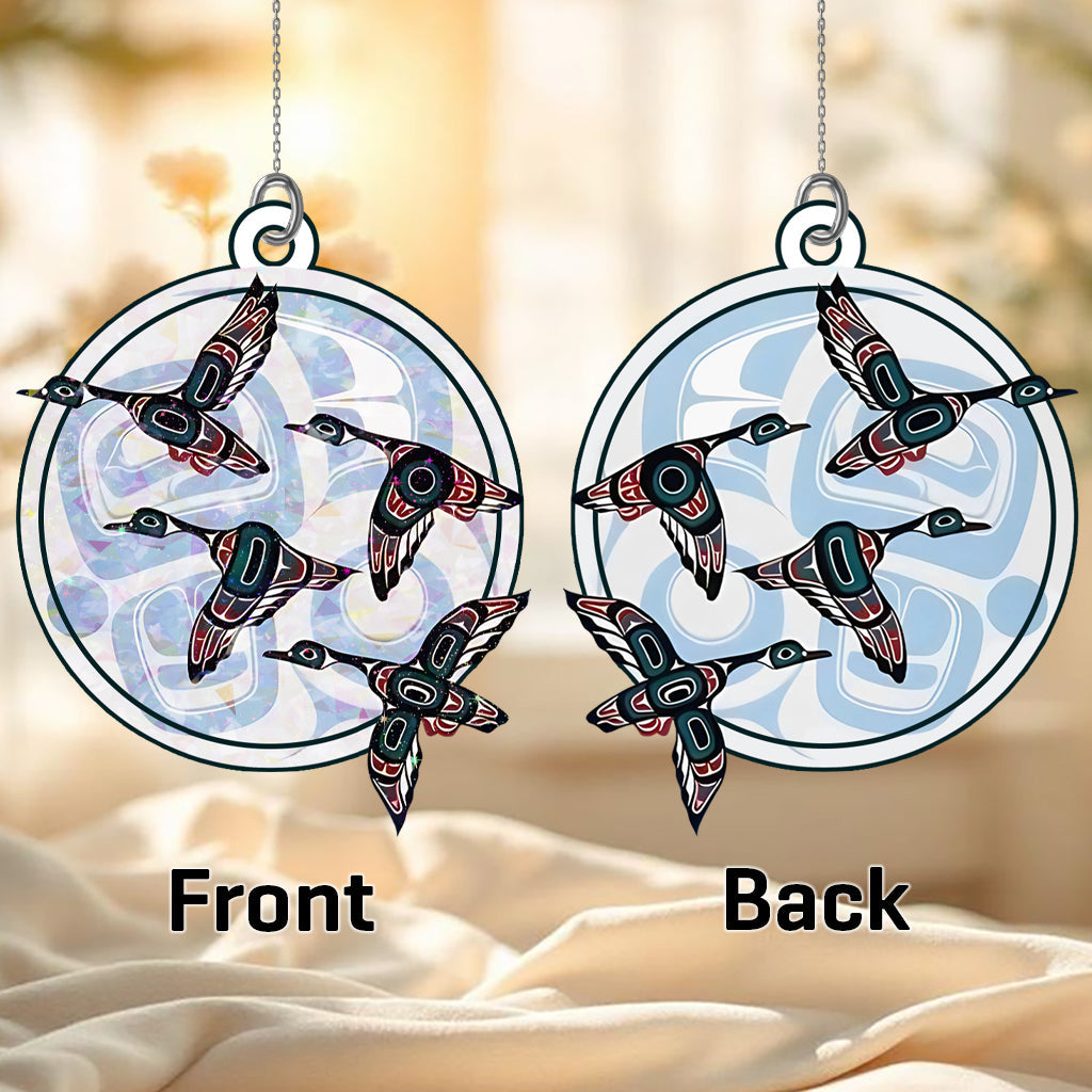 Snow Goose Hologram Ornament