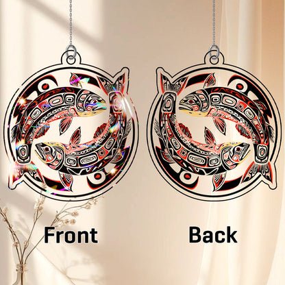 Salmon Hologram Ornament