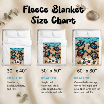 Sea Turtle Sacred Journey Personalized Premium Blanket
