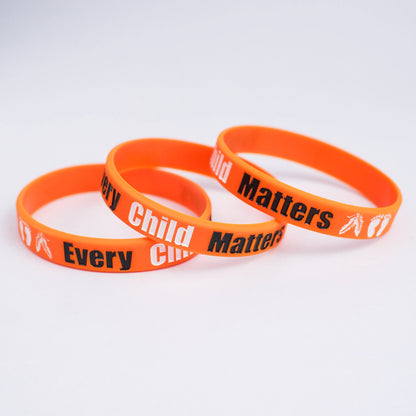 SALE OFF 50% - MMIW No More Stolen Sisters Silicone Wristband - Debossed Color V001