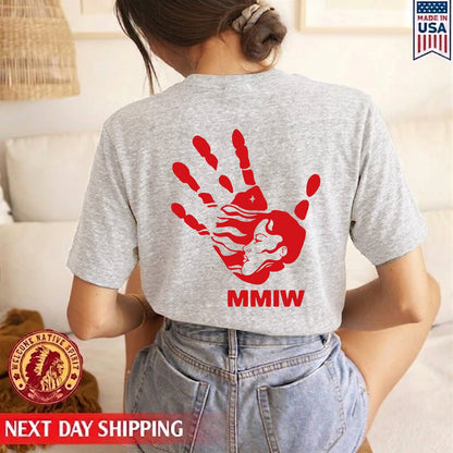 MMIW Indigenous Woman Back T-shirt