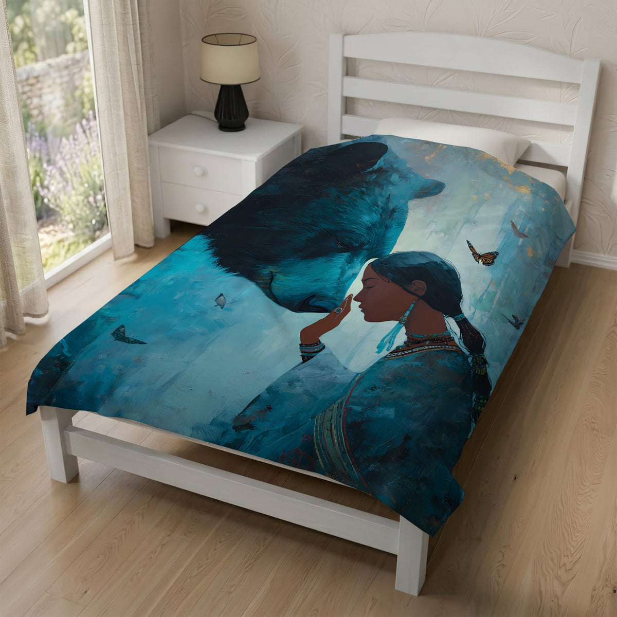 Sacred Woman Bear Spirit Personalized Premium Blanket