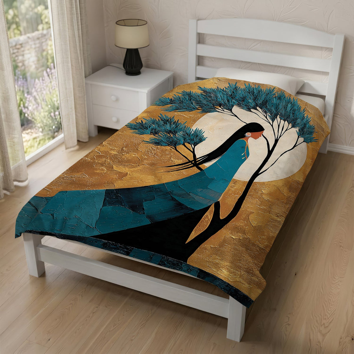 Moonlit Woman Essence Personalized Premium Blanket