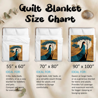 Moonlit Woman Essence Personalized Premium Blanket