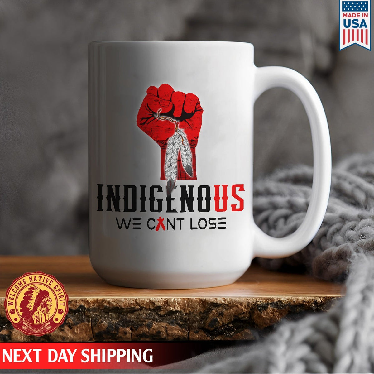 We Can Lost Indigenous Ceramic Coffee Mug