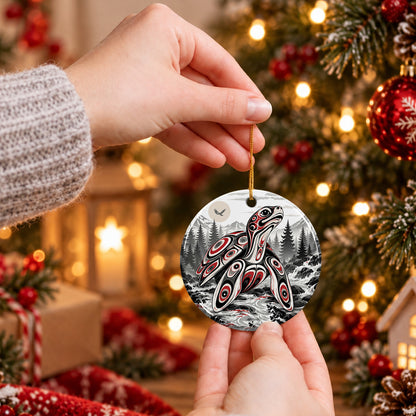 Native Guardian Spirit Ceramic Ornament