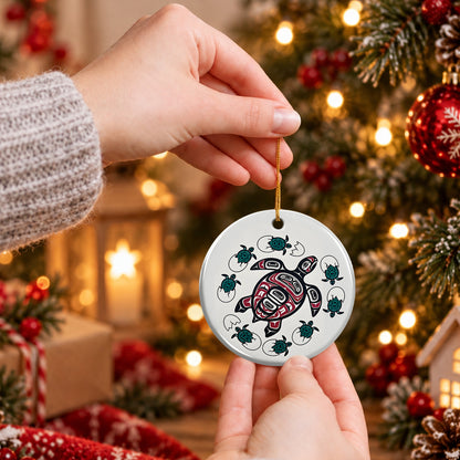 Ocean Turtle Heritage Ceramic Ornament