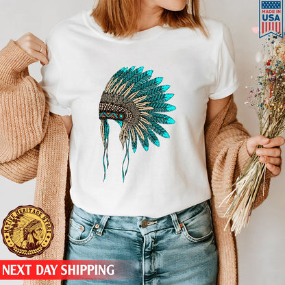 MMIW Awareness - Indigenous Blue Leather Hat Shirt 221