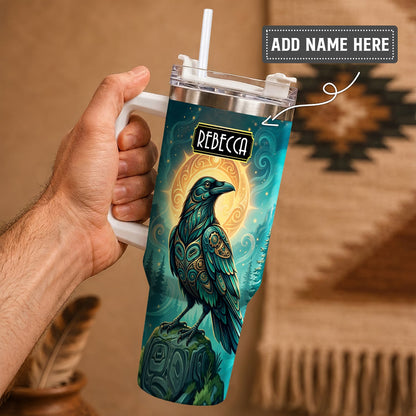 Raven’s Echo of Eternity Personalized Tumbler