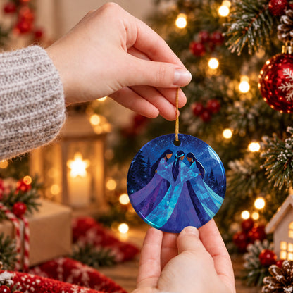 Sisters of the Moon Spirit Ceramic Ornament