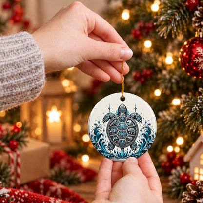 Eternal Turtle Protector Ceramic Ornament
