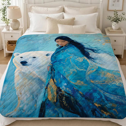 Sacred Bear Woman Personalized Premium Blanket