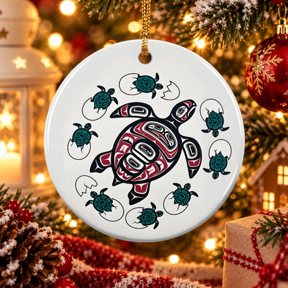 Ocean Turtle Heritage Ceramic Ornament
