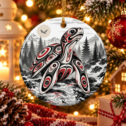 Native Guardian Spirit Ceramic Ornament