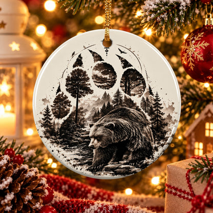 Guardian of the Wild Mountains Ceramic Ornament